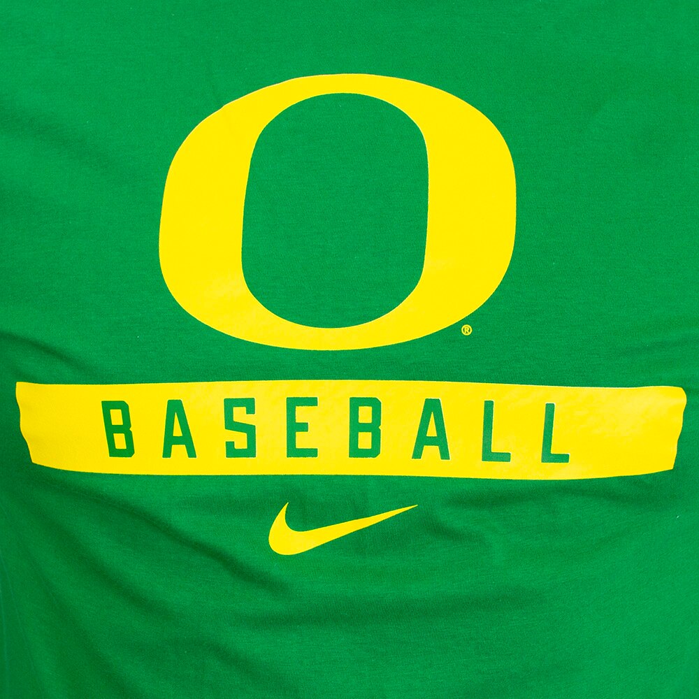 Classic Oregon O, Nike, Green, Crew Neck, Cotton, Men, Unisex, Baseball, Basic, T-Shirt, 906446